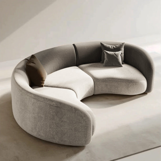 Novo Eli Two Tone Leather Sofa