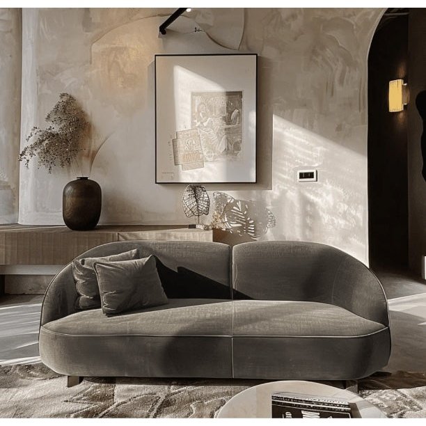 Rora Villy Ivy Velvet Sofa