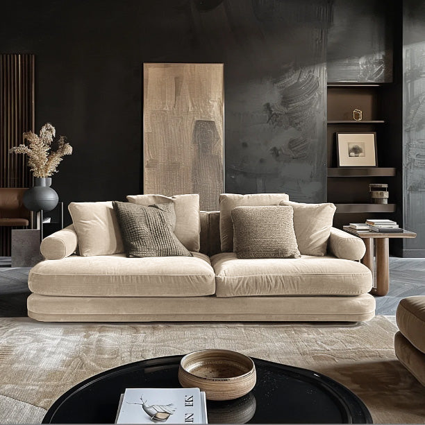 Rora Villy Sky Velvet Sofa
