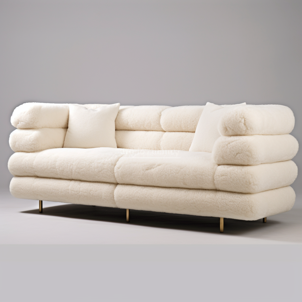 Bouclé Bliss Cream Sofa