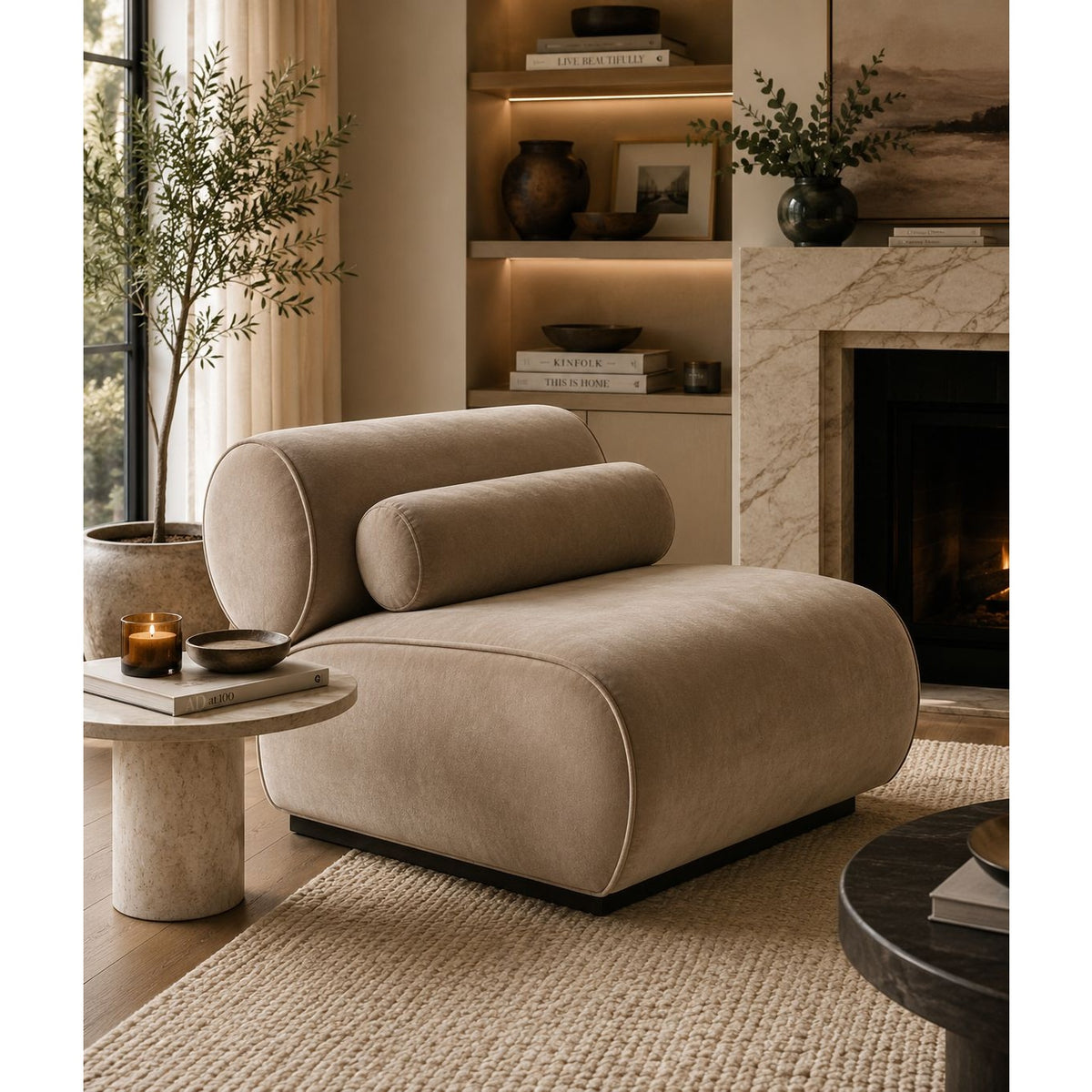 Calypso Sculptural Arm Chair