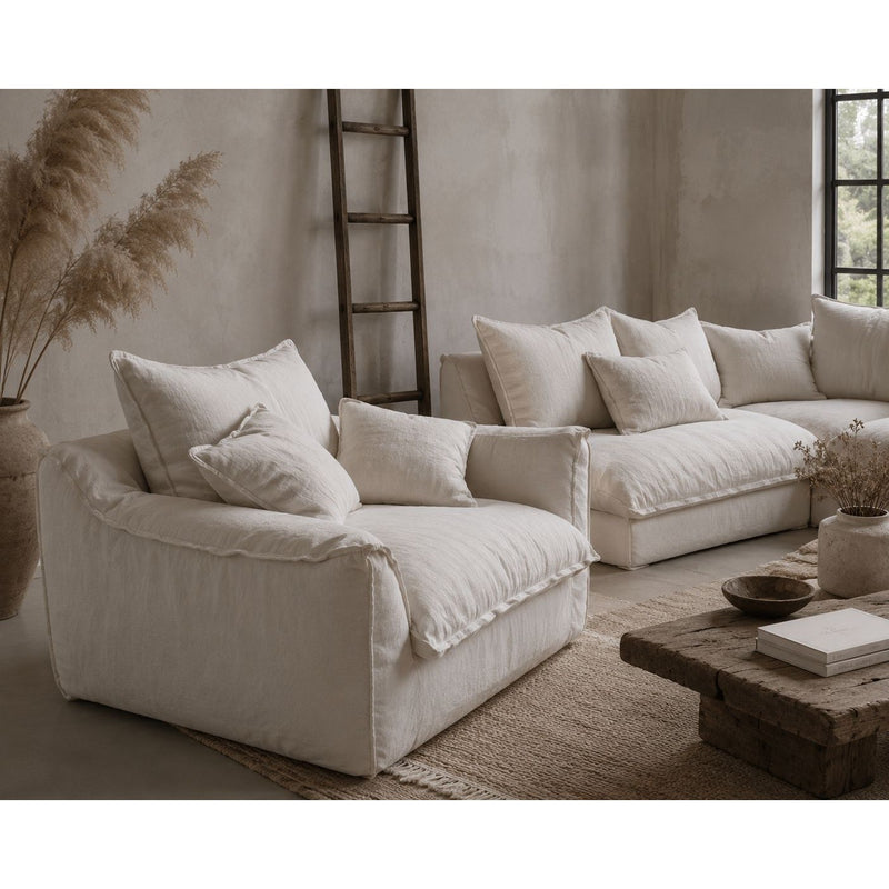Positano Linen Arm Chair