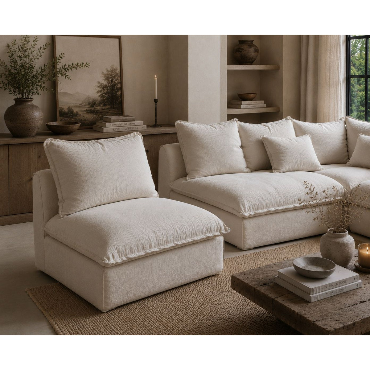 Cypress Bouclé Arm Chair