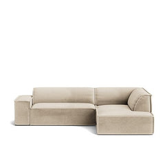 Maxi Velvet 3 Seater Corner Sofa