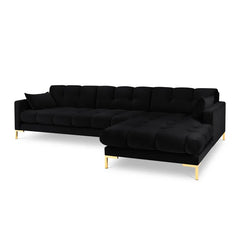 Connaught Black Corner Sofa