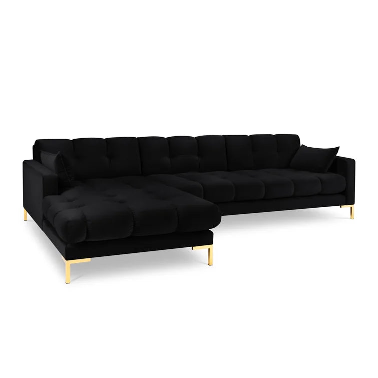Connaught Black Corner Sofa