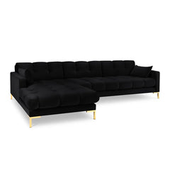 Connaught Black Corner Sofa