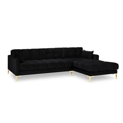 Connaught Black Corner Sofa