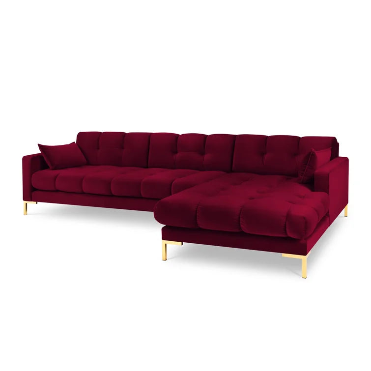 Connaught Red Corner Sofa