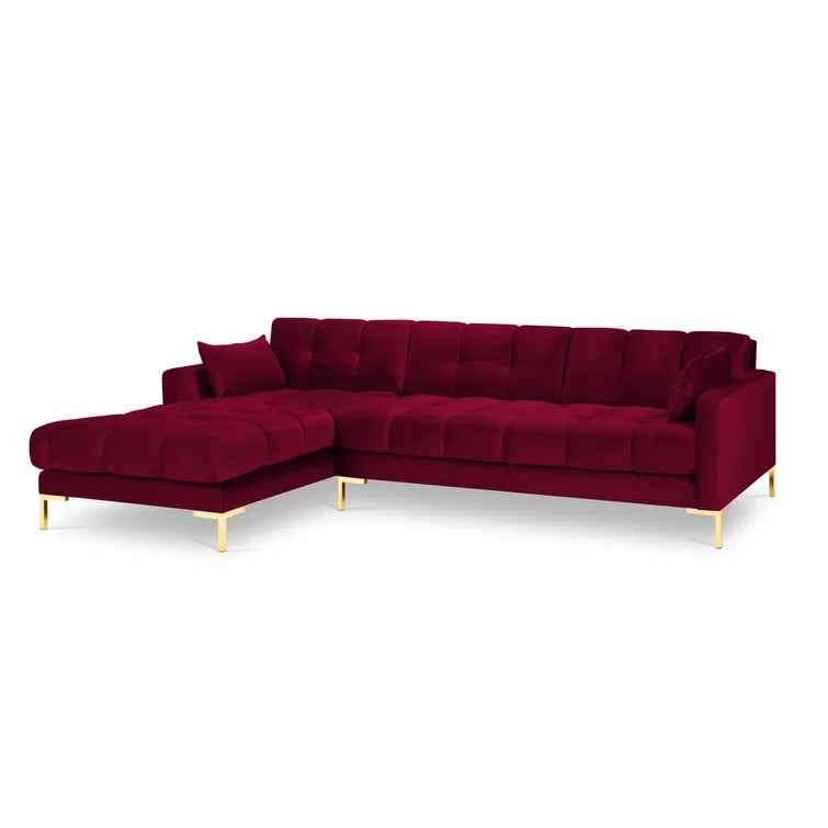Connaught Red Corner Sofa