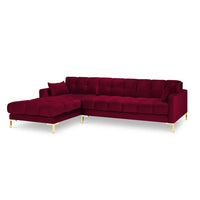 Connaught Red Corner Sofa