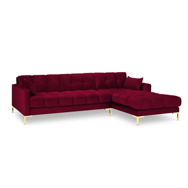 Connaught Red Corner Sofa