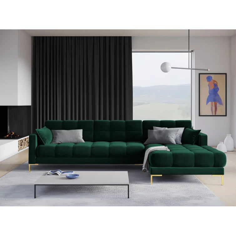 Connaught Green Corner Sofa