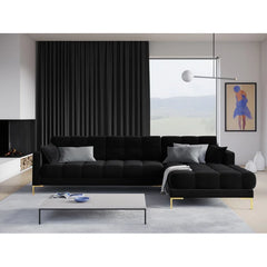 Connaught Black Corner Sofa
