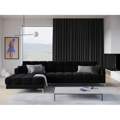 Connaught Black Corner Sofa