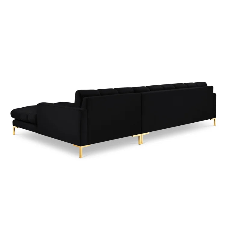 Connaught Black Corner Sofa