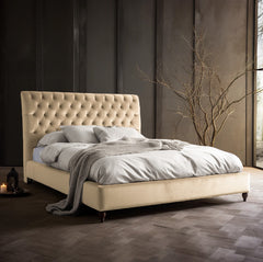 Elara Velvet Bed