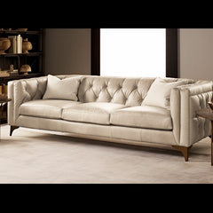 Chesterfield 3 seater Sofa Beige