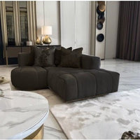 Suede Corner Arm Chair