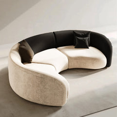 Novo Eli Two Tone Leather Sofa