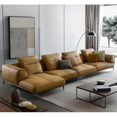 Bretagne Leather Corner Sofa