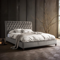 Elara Velvet Bed