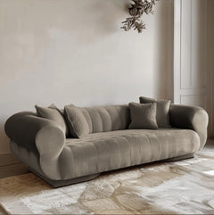 Saffron Velvet Sofa