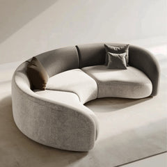 Novo Eli Two Tone Leather Sofa