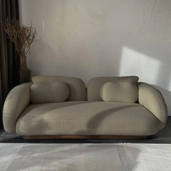 Ivory Boucle Sofa