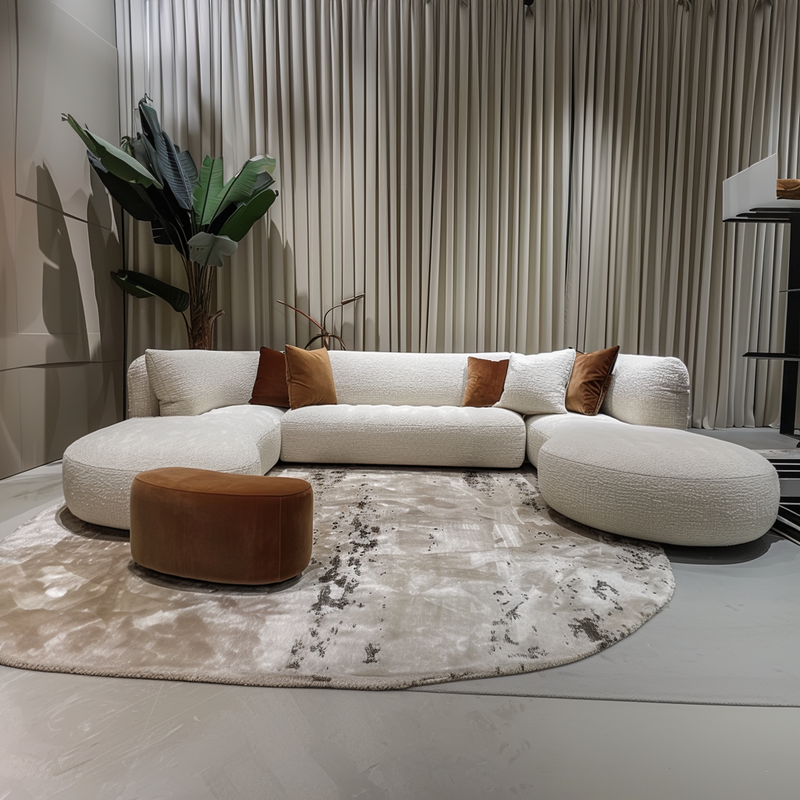 Aria Luxury Curved Sectional Sofa