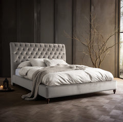 Elara Velvet Bed