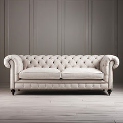 Chesterfield Collection Beige Sofa