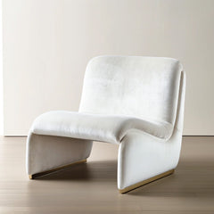 Kyoto Ivory Velvet Arm Chair