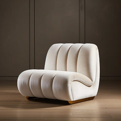 Elmwood Velvet Cream Arm Chair