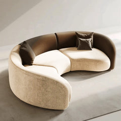 Novo Eli Two Tone Leather Sofa