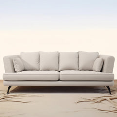 Cresent 3 Seater Beige Sofa