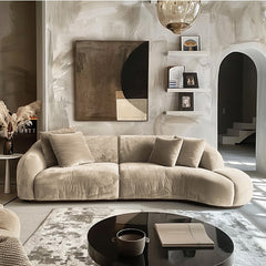 Rora Villy Cay Velvet Sofa