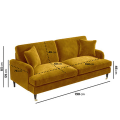 Veloura Mustard Sofa