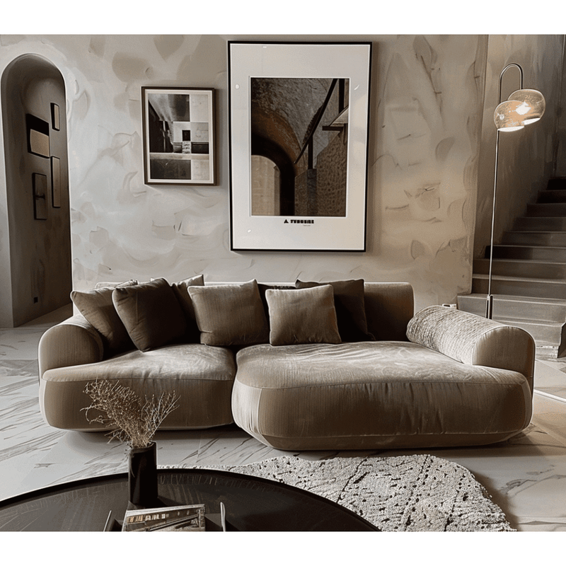 Rora Villy Pia Velvet Sofa