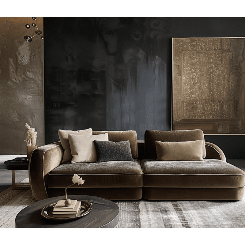 Rora Villy Koi Velvet Sofa