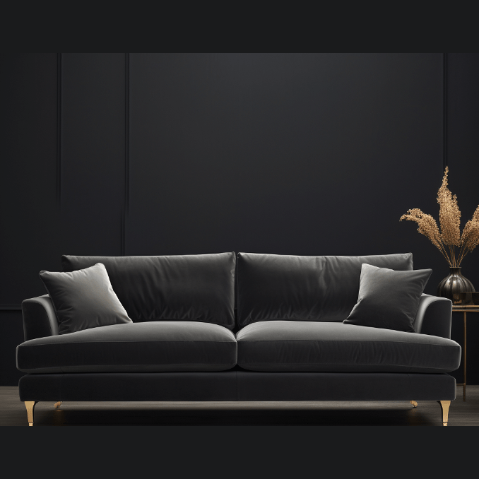 Veloura Velvet Dark Grey Sofa