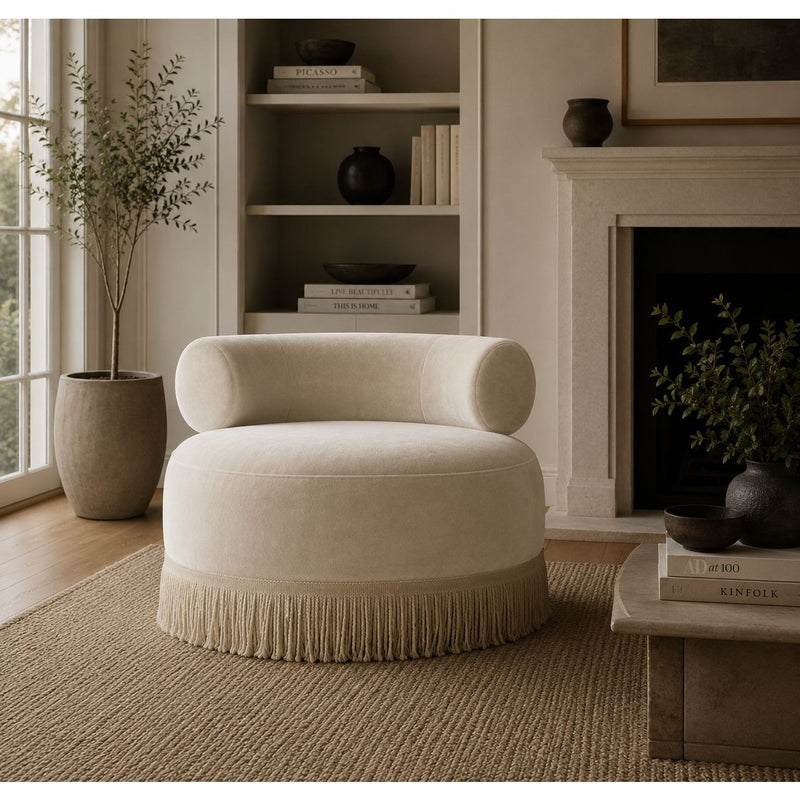 Cannes Velvet Arm Chair