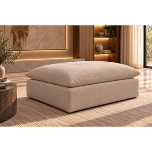 Cloud Nine modular ottoman in beige