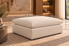 Cloud Nine Modular Sofa — Ottoman with dimensions