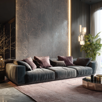 Lotus Velvet Sofa