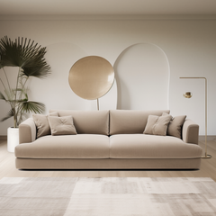 Emu 3 Seater Beige Sofa