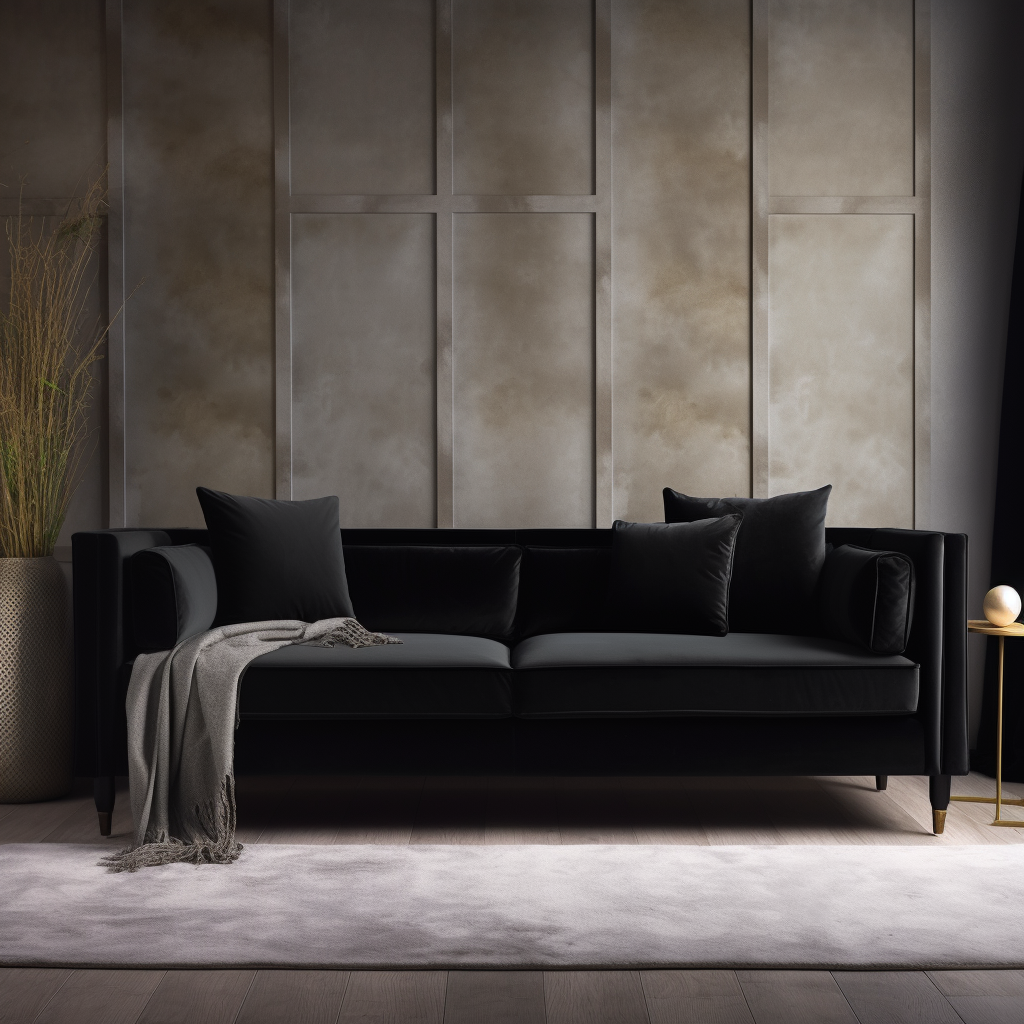 Black Ironwood Sofa