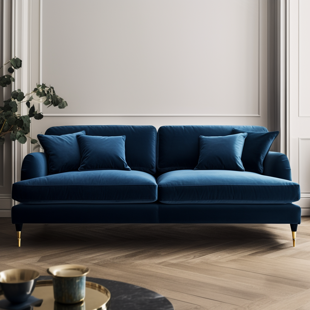 Veloura Velvet Blue Sofa