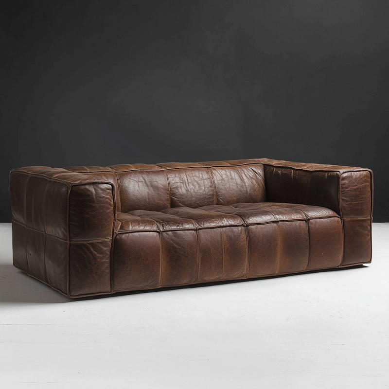 Metro Faux Leather Sofa