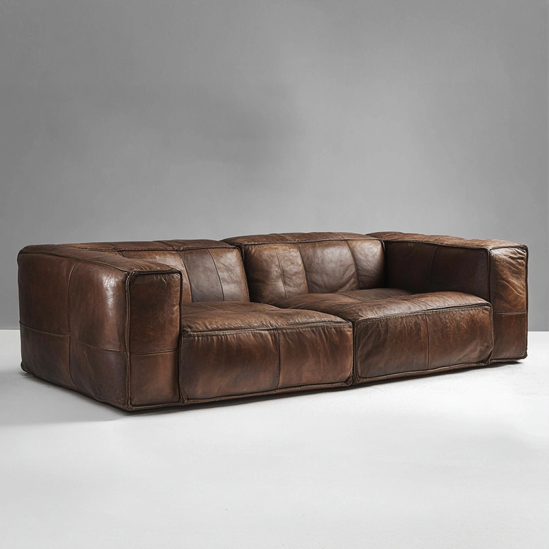 Plaza Faux Leather Sofa